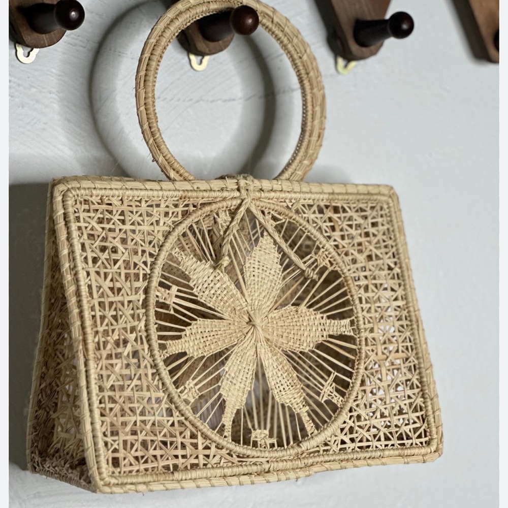 Handmade wicker purse